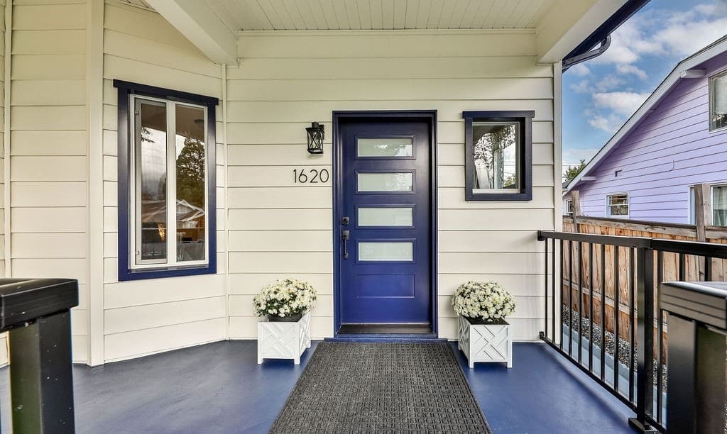 a front porch of a house